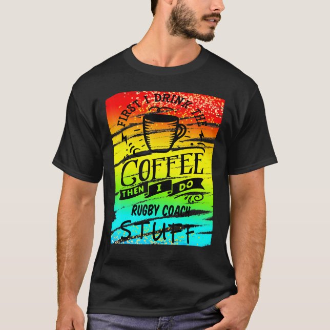 Camiseta Café Rugby Coach (Anverso)