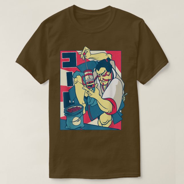 Camiseta Café Samurai Japane (2) (Diseño del anverso)