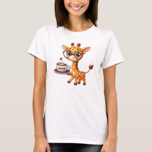Camiseta Café sirviendo jirafa
