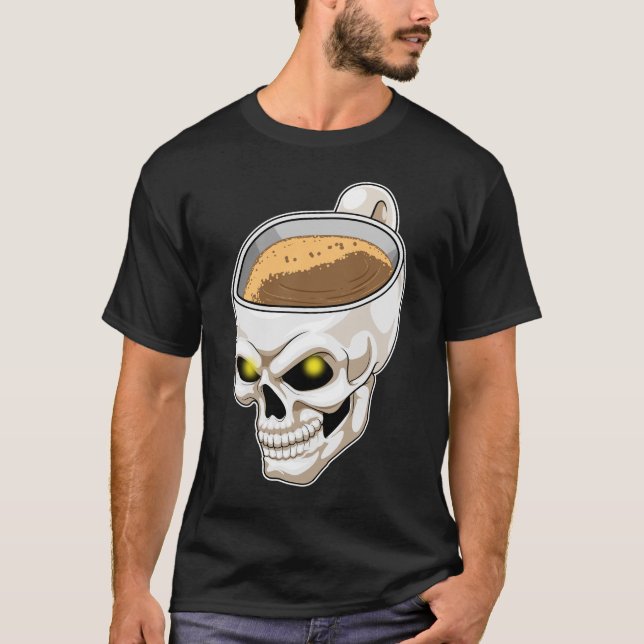 Camiseta Café Skull Mug (Anverso)