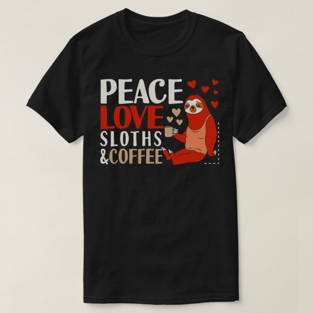 Camiseta Café Sloths (Diseño del anverso)