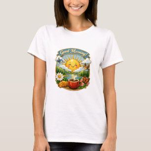 Camiseta Café Sunrise junto al río