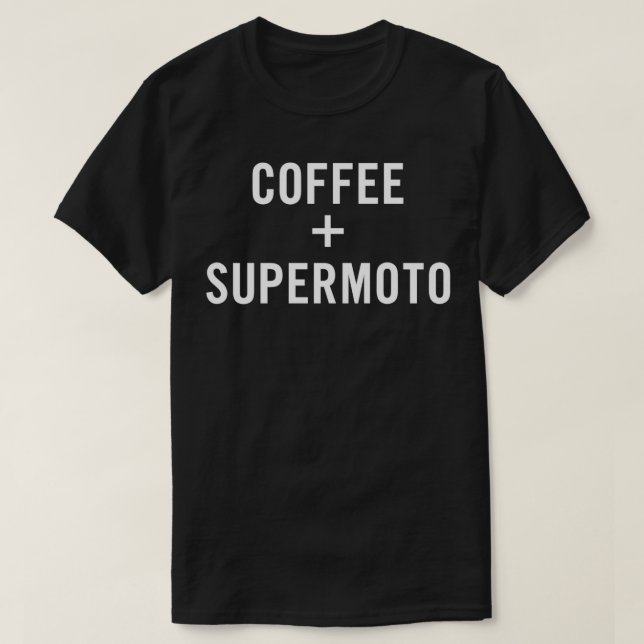 Camiseta Café + Supermoto para el Pullover Supermoto (Diseño del anverso)