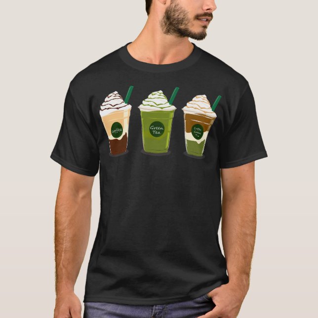 Camiseta Café - Té verde - Café verde (Anverso)