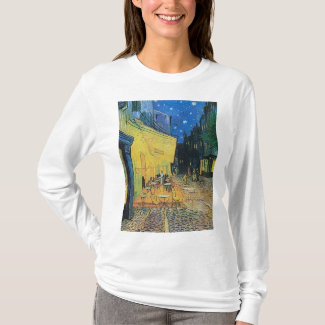 Camiseta Cafe Terrace en la noche 1888 por Vincent van Gogh (Anverso)