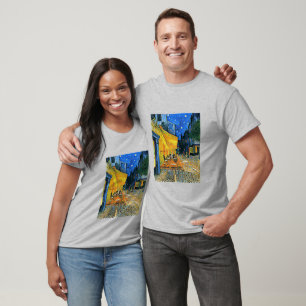 Camiseta Cafe Terraza pintura de arte fino de Vincent van G