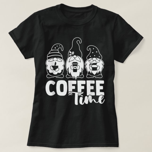 Camiseta Café Time Gnomes Caffeine (Diseño del anverso)