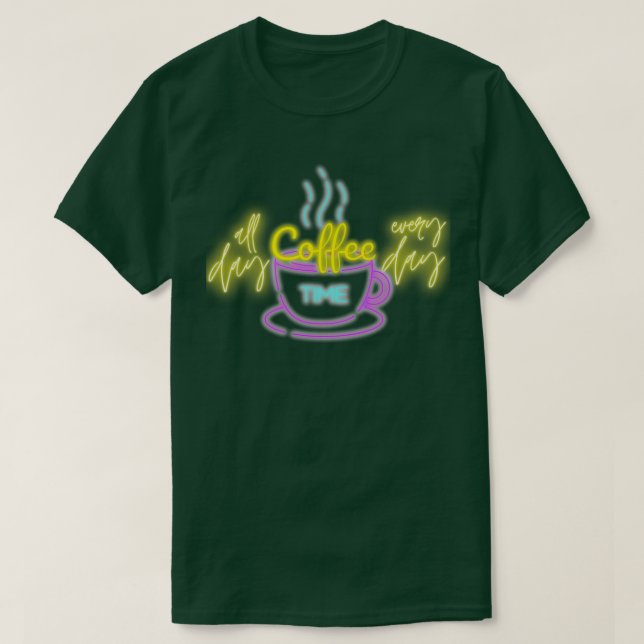 Camiseta Café todo el día café taza 2