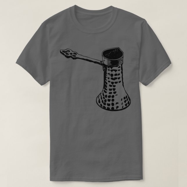 Camiseta Café turco, arte, amantes del café, diversión, hum (Diseño del anverso)