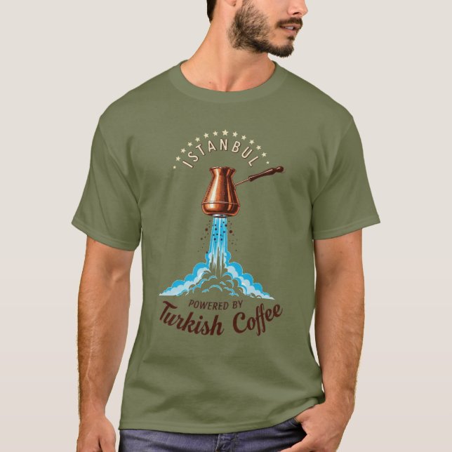 Camiseta Café Turco Temático de Estambul (Anverso)