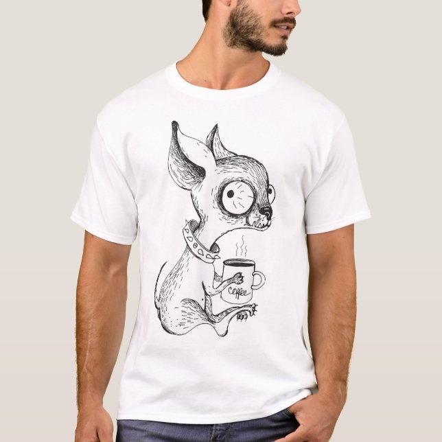 Camiseta Café único de Chihuahua (Anverso)