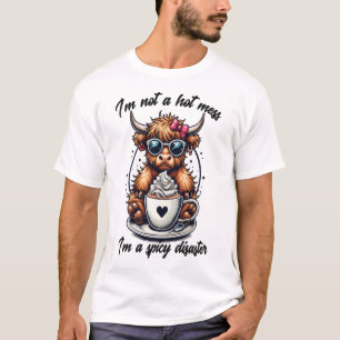 Camiseta Café Vaca Highland Png, Café Vaca Png