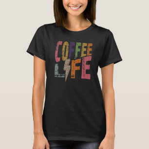 Camiseta Café Vida Retro Café Cafeína Bebida