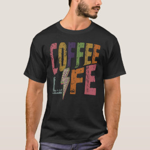 Camiseta Café Vida Retro Café Cafeína Bebida