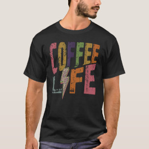 Camiseta Café Vida Retro Café Cafeína Bebida