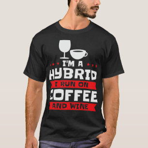 Camiseta Café Vino Híbrido Alcohol Café Addict2