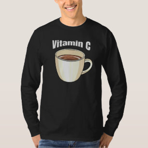 Camiseta Café Vitamina C Cafe Bebida Cafeína Café Tofe