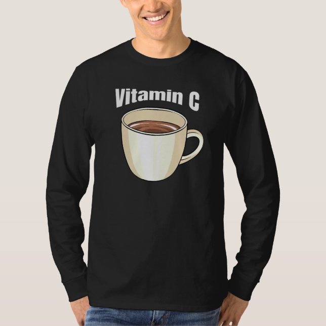 Camiseta Café Vitamina C Cafe Bebida Cafeína Café Tofe (Anverso)