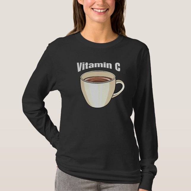 Camiseta Café Vitamina C Cafe Bebida Cafeína Café Tofe (Anverso)