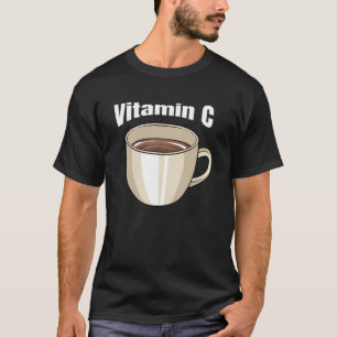 Camiseta Café Vitamina C Cafe Bebida Cafetería Café Dr.