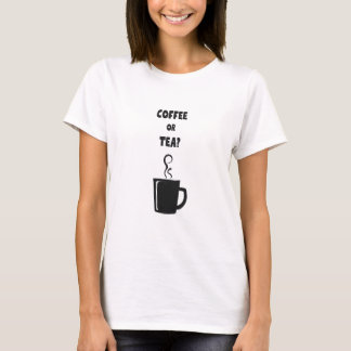Camiseta Café vs té