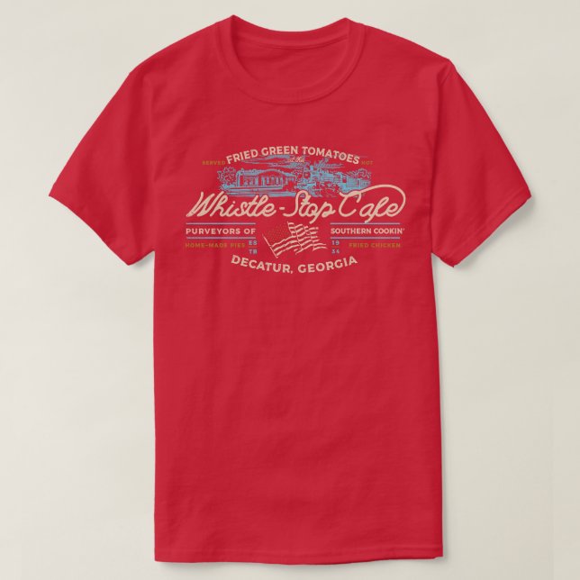 Camiseta Cafe Whistle Stop (Diseño del anverso)