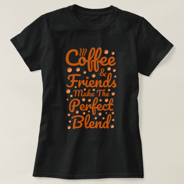 Camiseta Café y amigos | Cita divertida (Diseño del anverso)