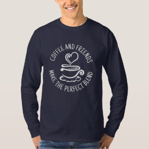 Camiseta Café y amigos, haz la mezcla perfecta