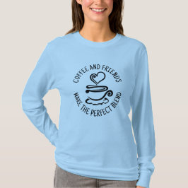 Camiseta Café y amigos, haz la mezcla perfecta