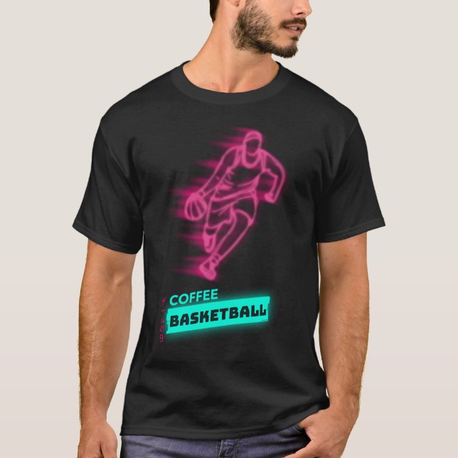 Camiseta Café Y Baloncesto (Anverso)