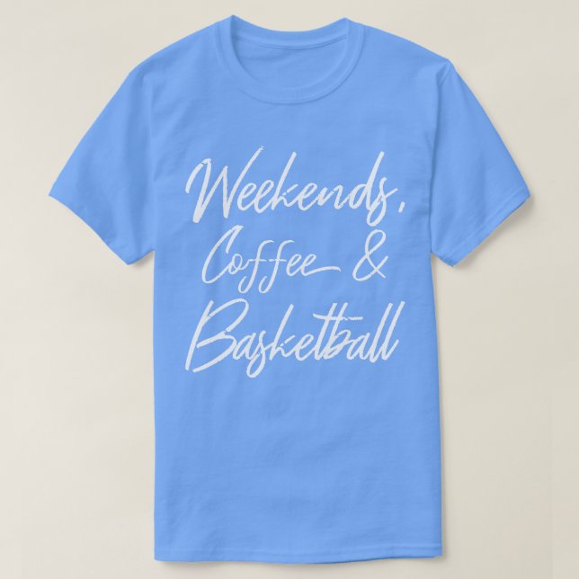Camiseta Café Y Baloncesto De Fin De Semana III (Diseño del anverso)