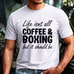 Camiseta Café y Boxeo