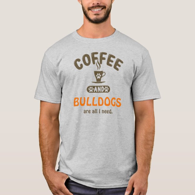 Camiseta Café y Bulldoges (Anverso)