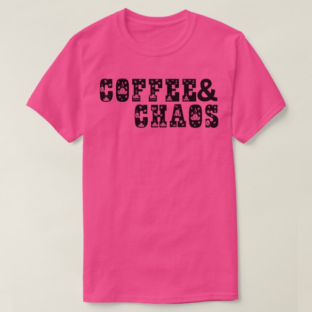 Camiseta Café y caos 12 (Diseño del anverso)