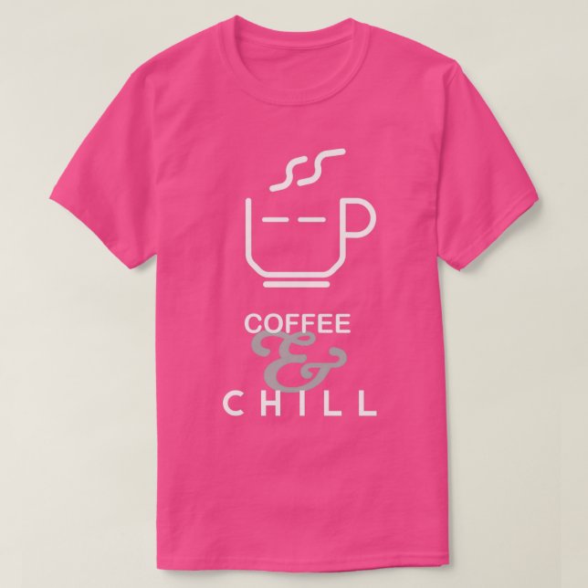 Camiseta Café y Chill (Diseño del anverso)
