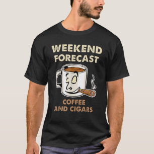 Camiseta Café Y Cigarros Previsión De Fin De Semana