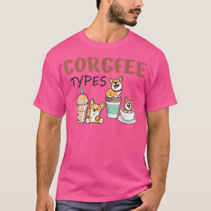 Camiseta Café Y Corgis, Regalos Graciosos De Perro, Perros