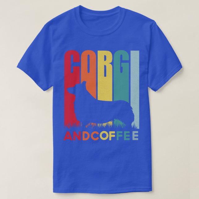 Camiseta Café Y Corgis Vintage (Diseño del anverso)