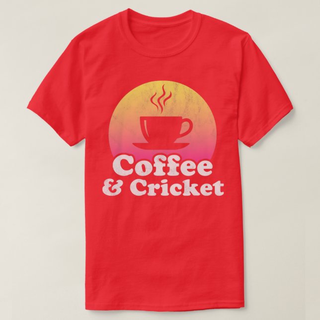 Camiseta Café y críquet (Diseño del anverso)