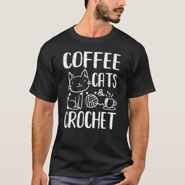 Camiseta Café y crochet (Anverso)
