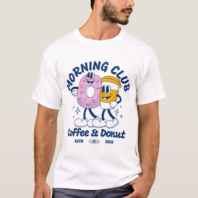 Camiseta ¡Café y Donut! (Anverso)