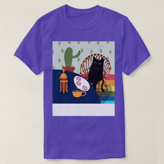 Camiseta Café y donuts (Diseño del anverso)