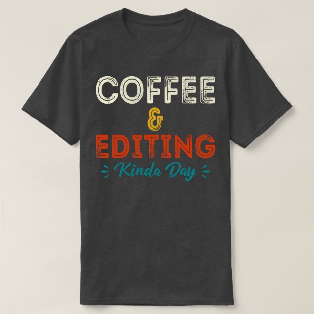 Camiseta Café Y Edición De Un Fotógrafo De Día De Clase Gif (Diseño del anverso)