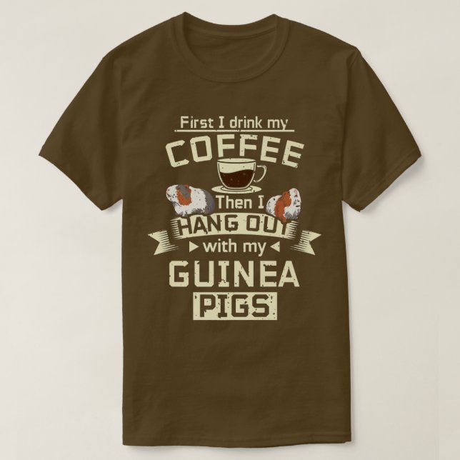 Camiseta Café y ganadería de Guinea Premium (Diseño del anverso)