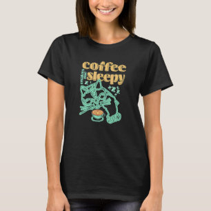 Camiseta Café y Gato El Café Me Hace Dormir