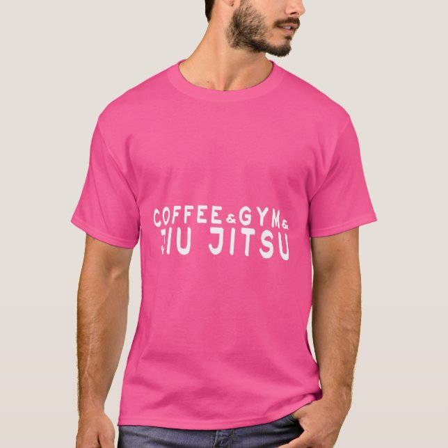 Camiseta Café Y Gimnasio Y Jiu Jitsu (Anverso)
