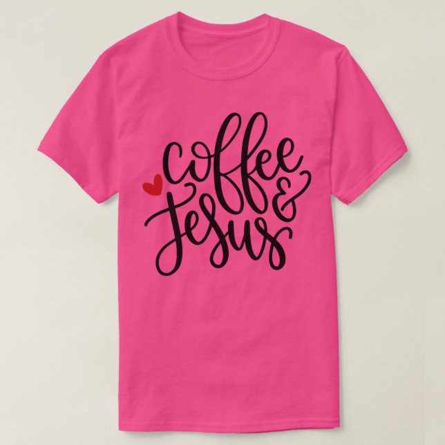 Camiseta Café Y Jesús (Diseño del anverso)