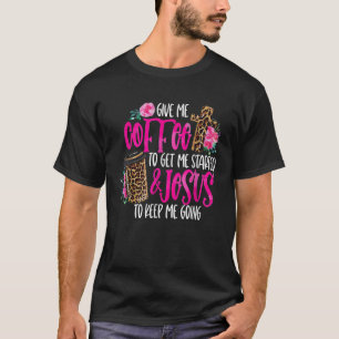 Camiseta Café y Jesús para Mujer y Unisex Tallas Grandes