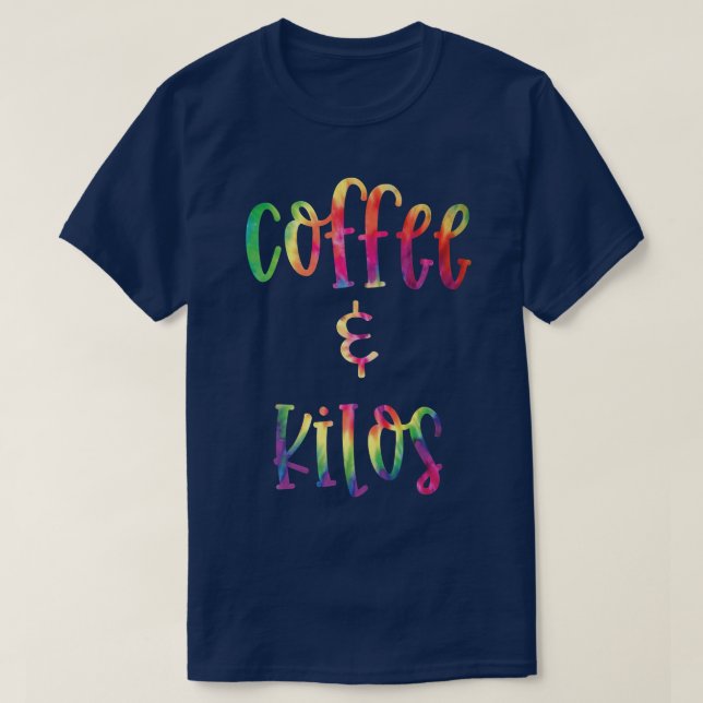 Camiseta Café y Kilos, inspirar, retro (Diseño del anverso)