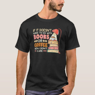 Camiseta Café y libro  Citas de cafeína para adictos al caf